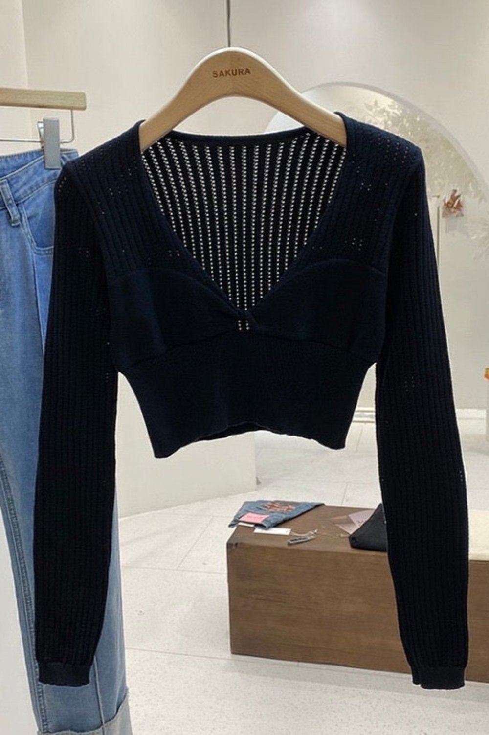 Carina Knit Top - Black