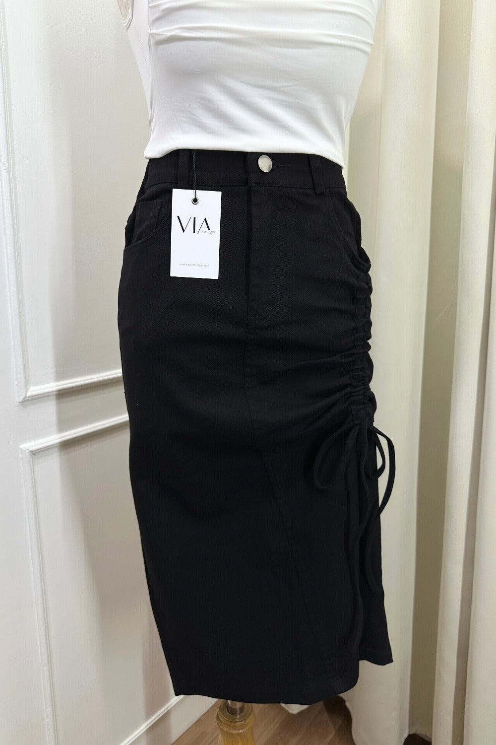 Tay Midi Skirt - Black